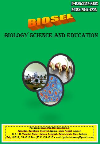 					View Vol. 13 No. 2 (2024): BIOSEL (Biology Science and Education: Jurnal Penelitian Science dan Pendidikan)
				